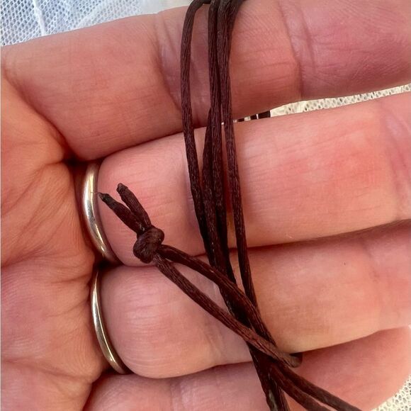 Fun Ceramic Tiki Totem Surfer Cord Necklace ~31” - Picture 5 of 8